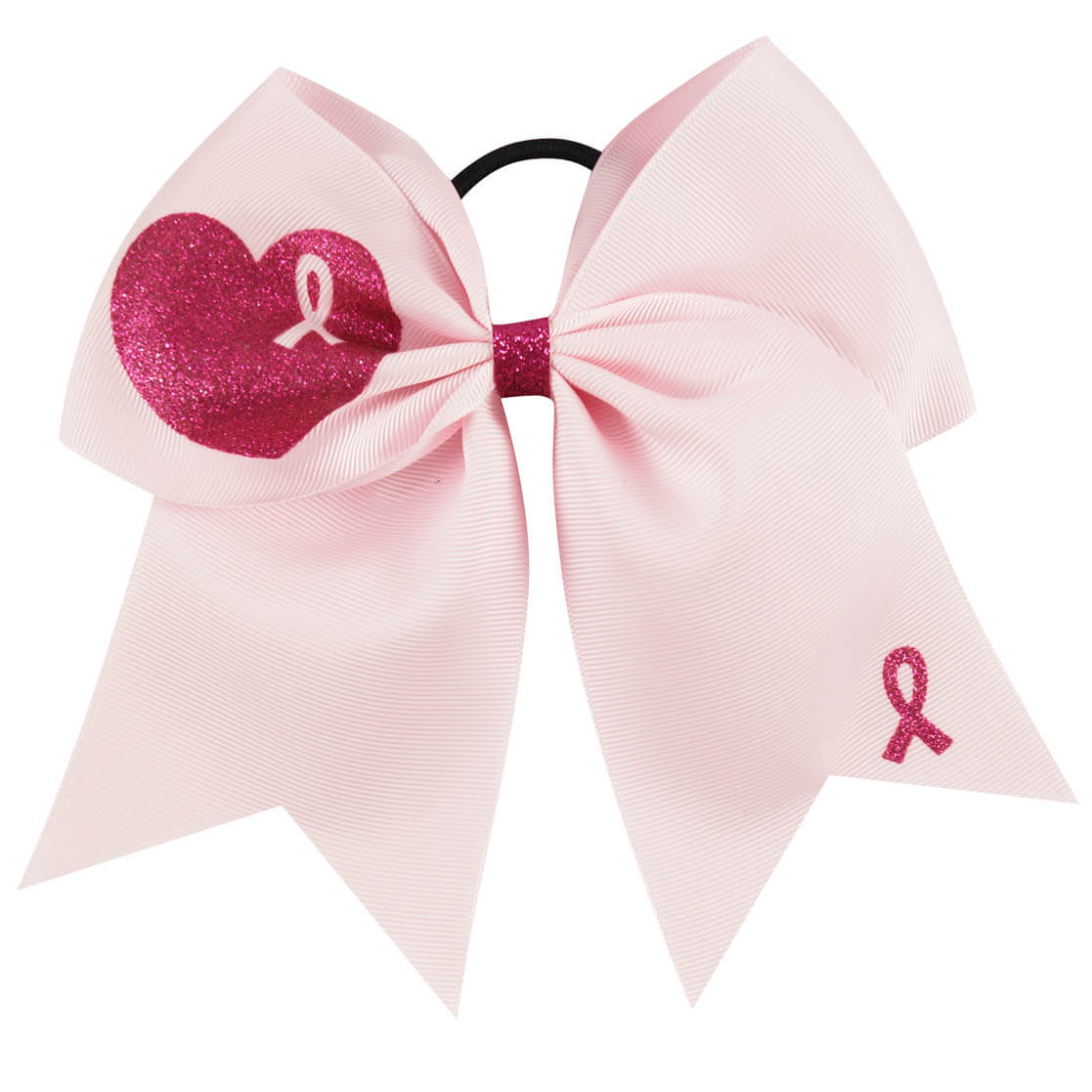 Large Breast Cancer Awareness Cheer Bows