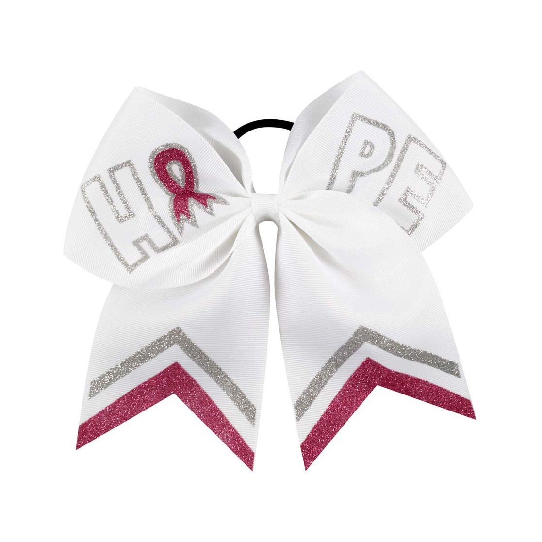 Large Breast Cancer Awareness Cheer Bows