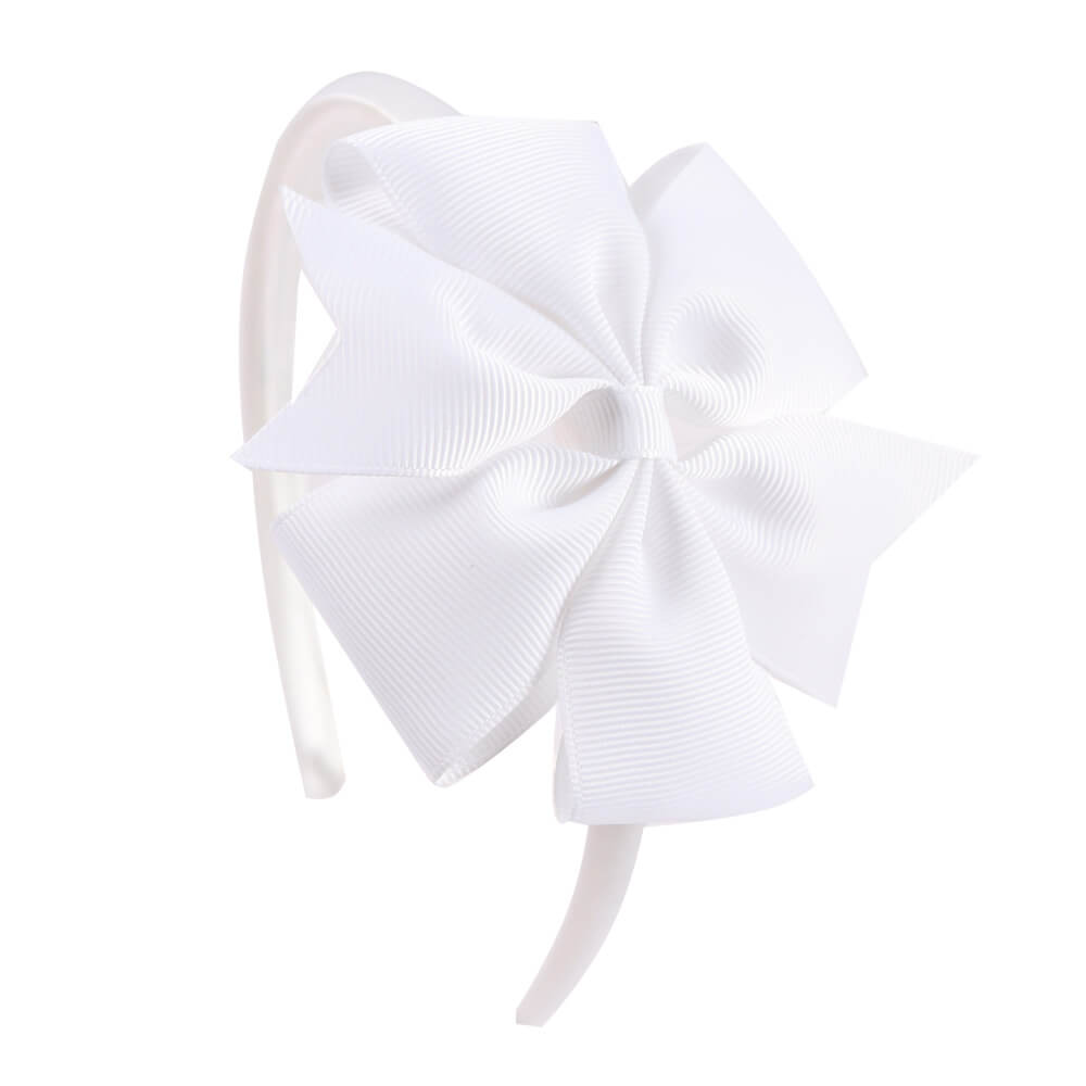 4'' Pinwheel Solid Bow Girl Headbands