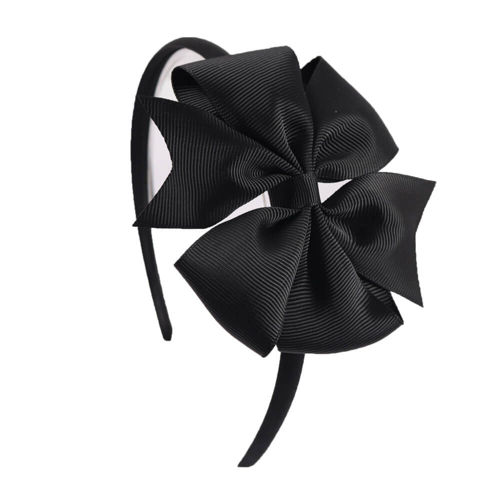 4'' Pinwheel Solid Bow Girl Headbands