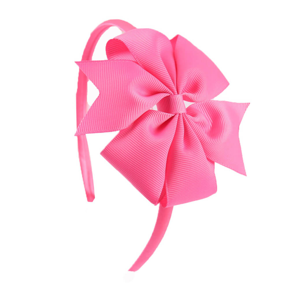 4'' Pinwheel Solid Bow Girl Headbands