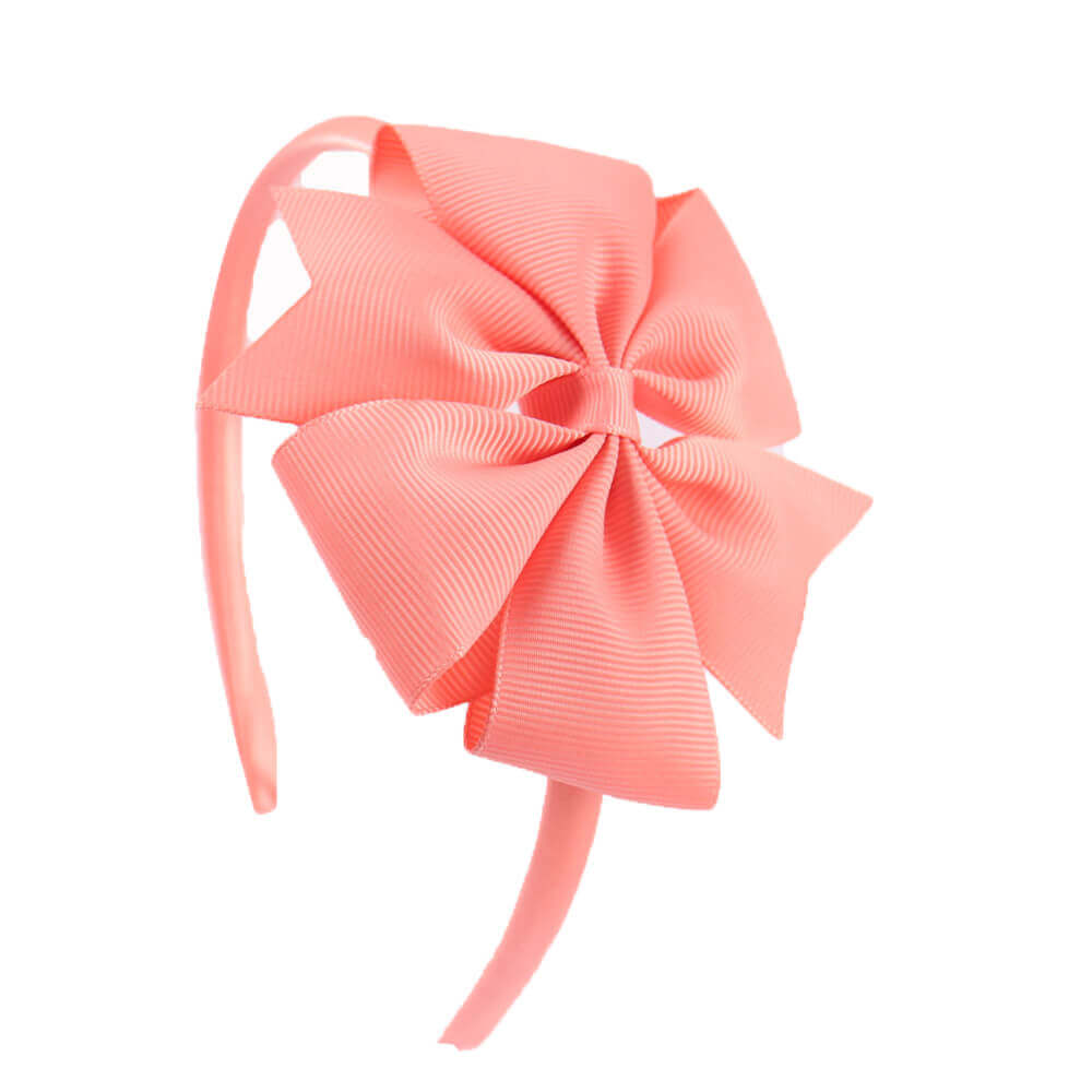 4'' Pinwheel Solid Bow Girl Headbands