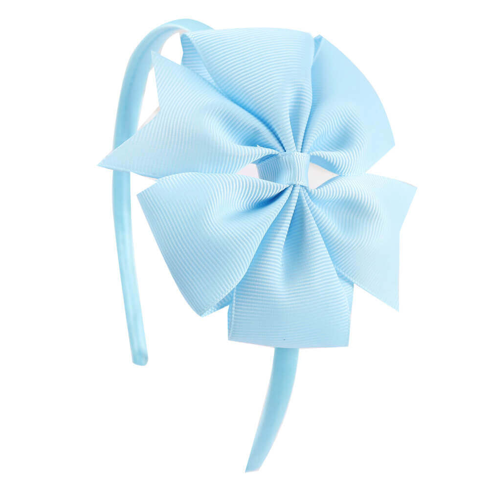 4'' Pinwheel Solid Bow Girl Headbands