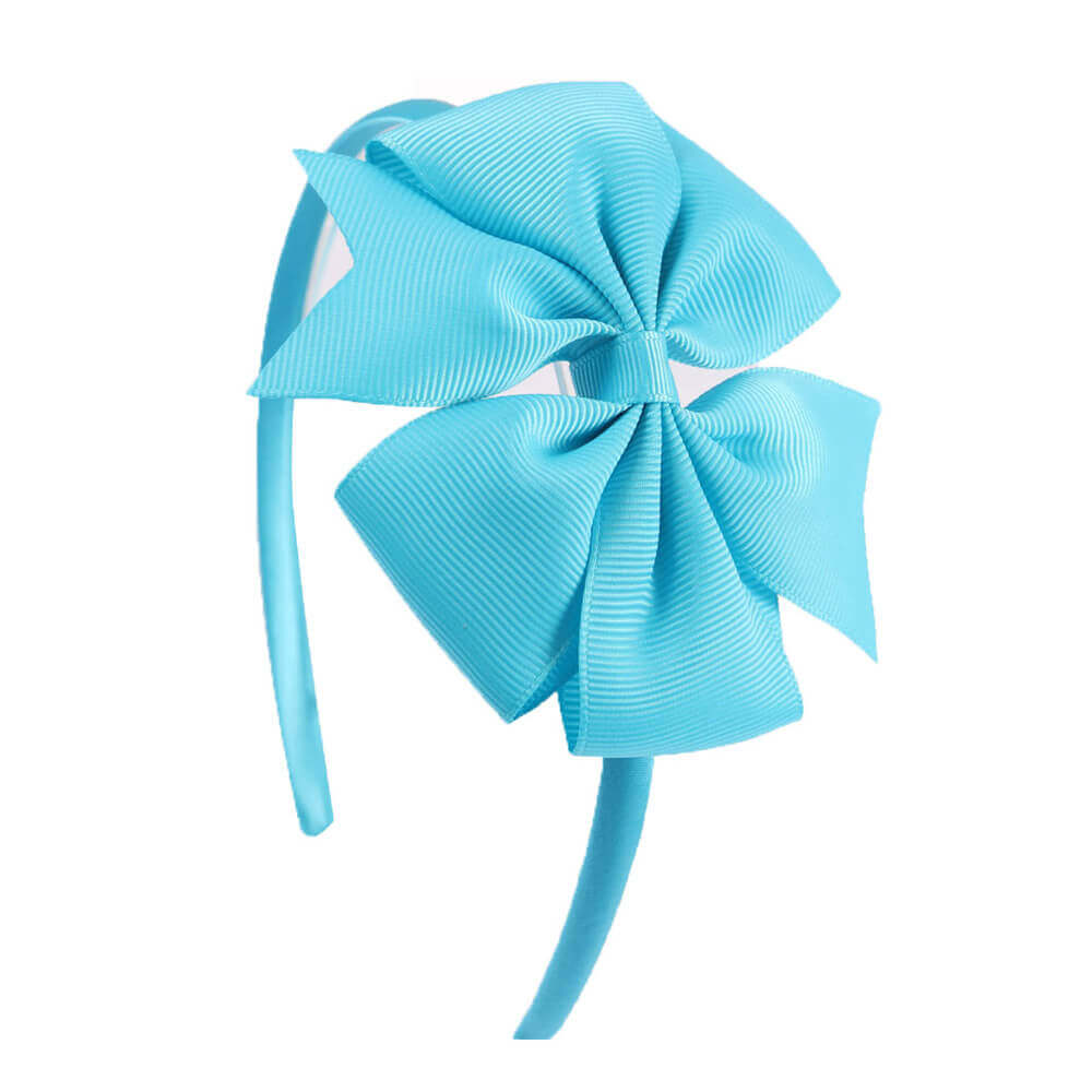 4'' Pinwheel Solid Bow Girl Headbands