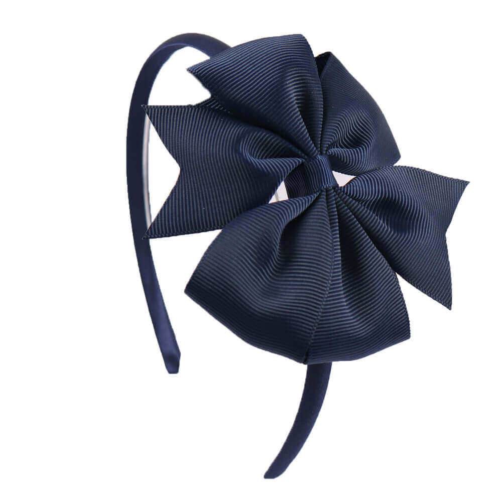 4'' Pinwheel Solid Bow Girl Headbands