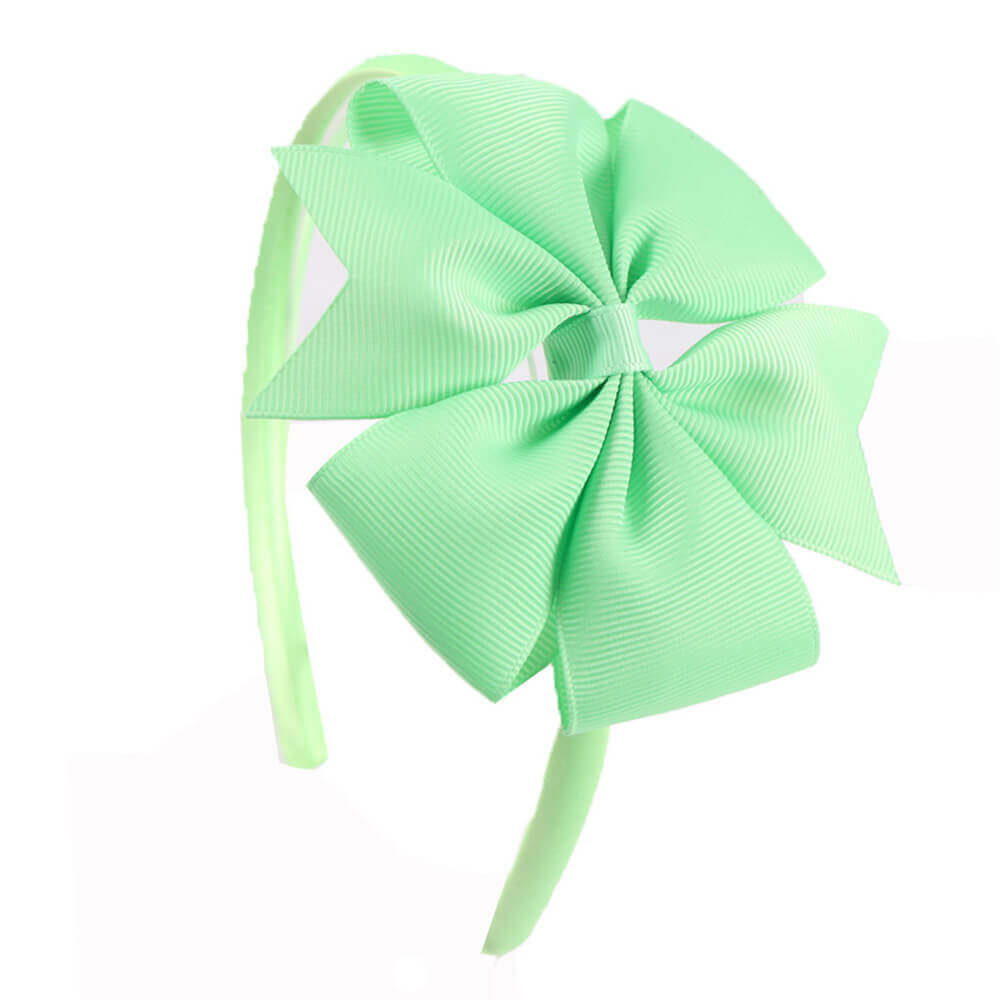4'' Pinwheel Solid Bow Girl Headbands