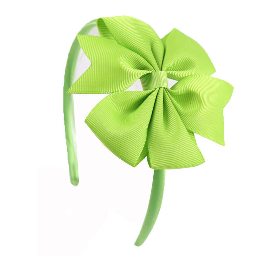 4'' Pinwheel Solid Bow Girl Headbands