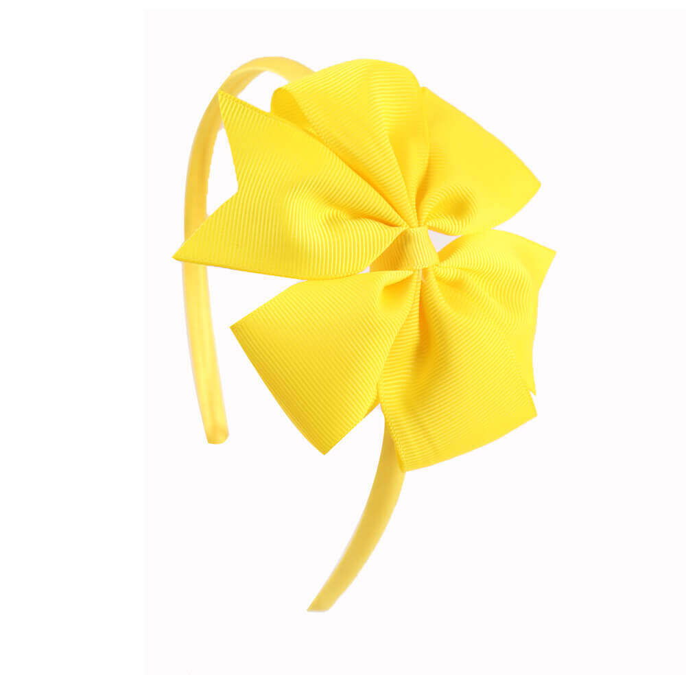 4'' Pinwheel Solid Bow Girl Headbands