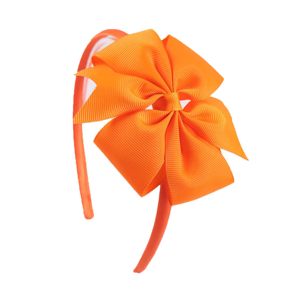 4'' Pinwheel Solid Bow Girl Headbands