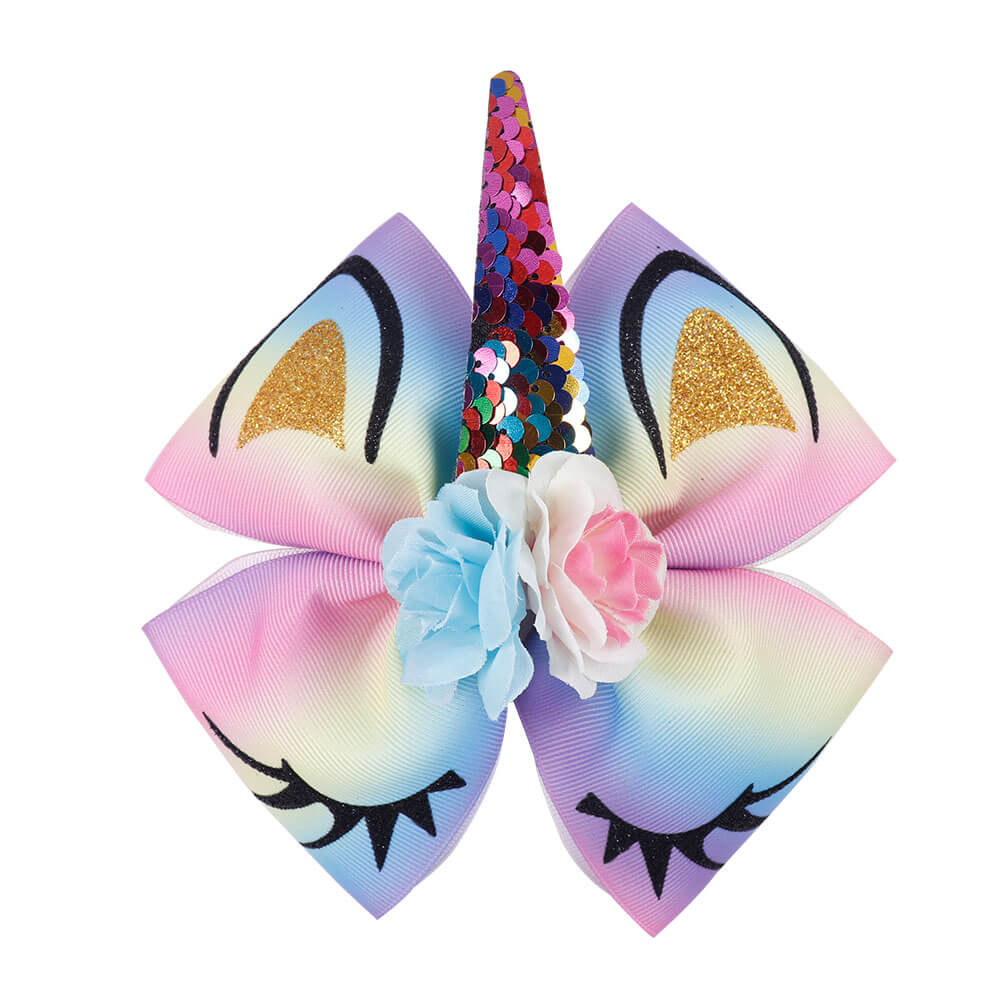 Unicorn Cute Hair Bows