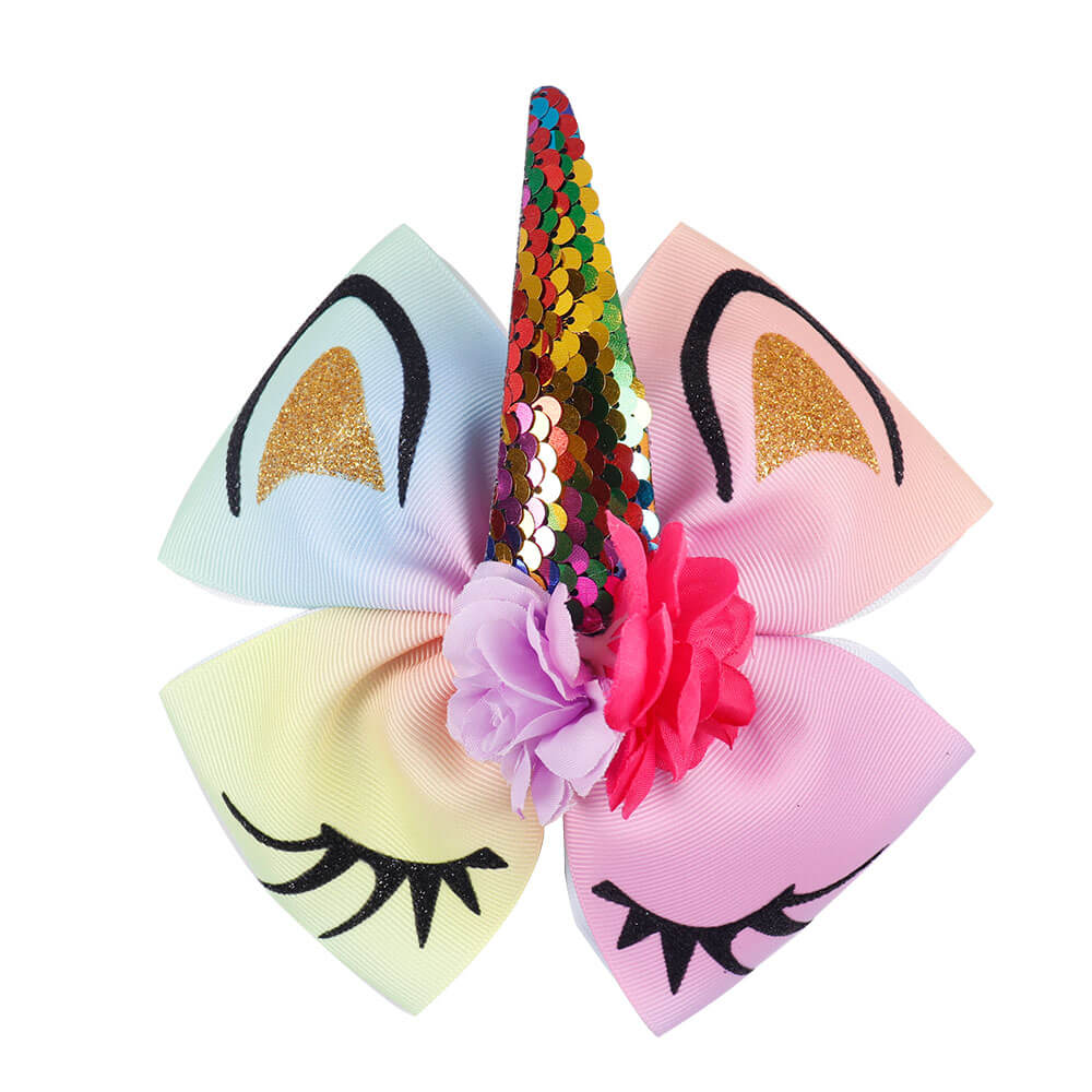 Unicorn Cute Hair Bows