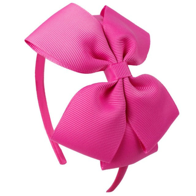 4'' Solid Color Bow Girl Headbands