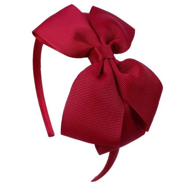 4'' Solid Color Bow Girl Headbands