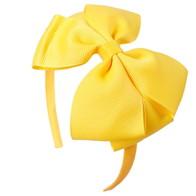 4'' Solid Color Bow Girl Headbands