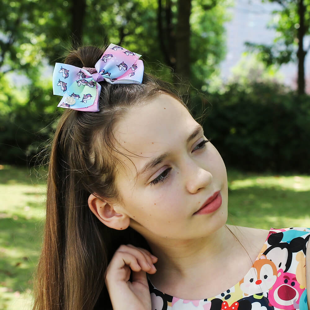 Rainbow Printed Jojo Mini Bows Set - 21 Style Available