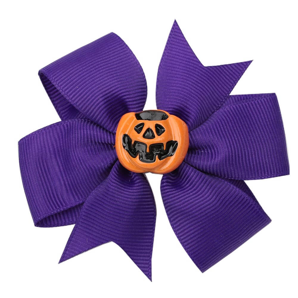 Pumpkin hair bows