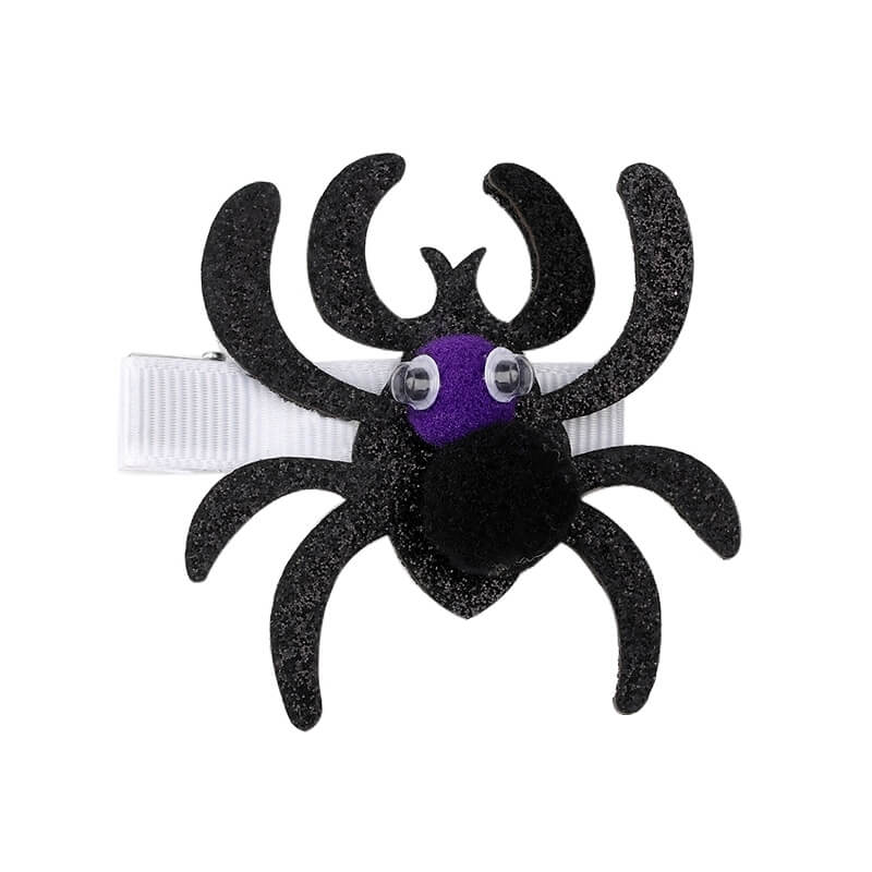 Felt Bat Glitter Pumpkin Hair Clips