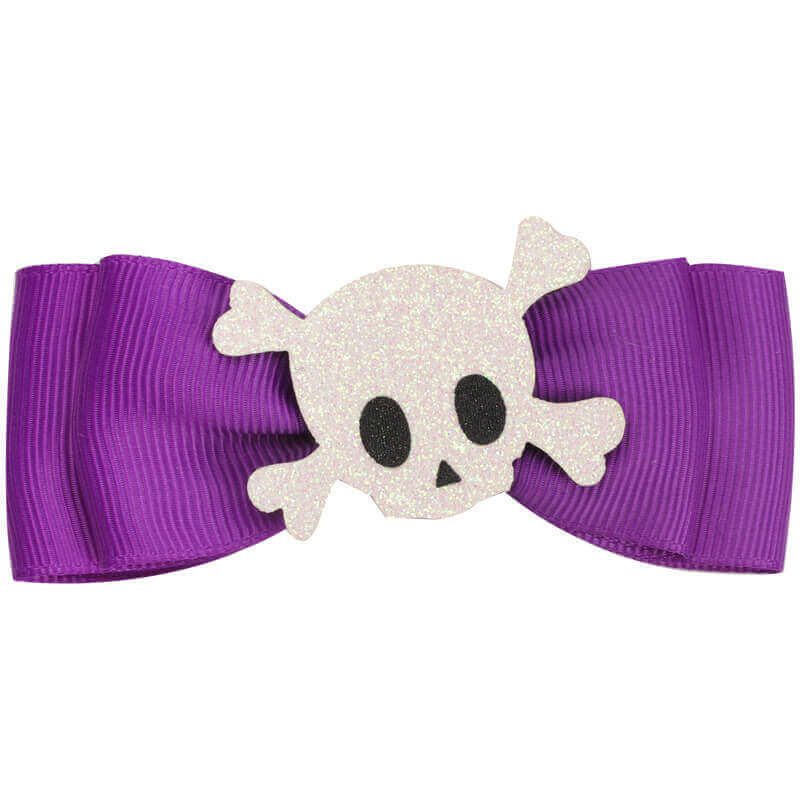 skull hair bows