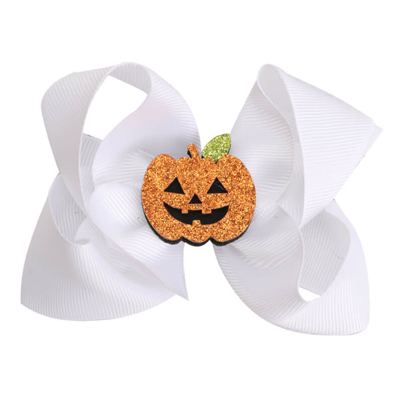 4.5 Inches Pumpkin Hair Bows