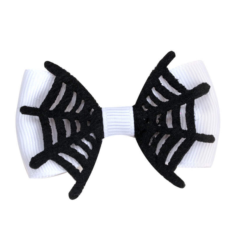 Halloween Cobweb Mini Hair Bows