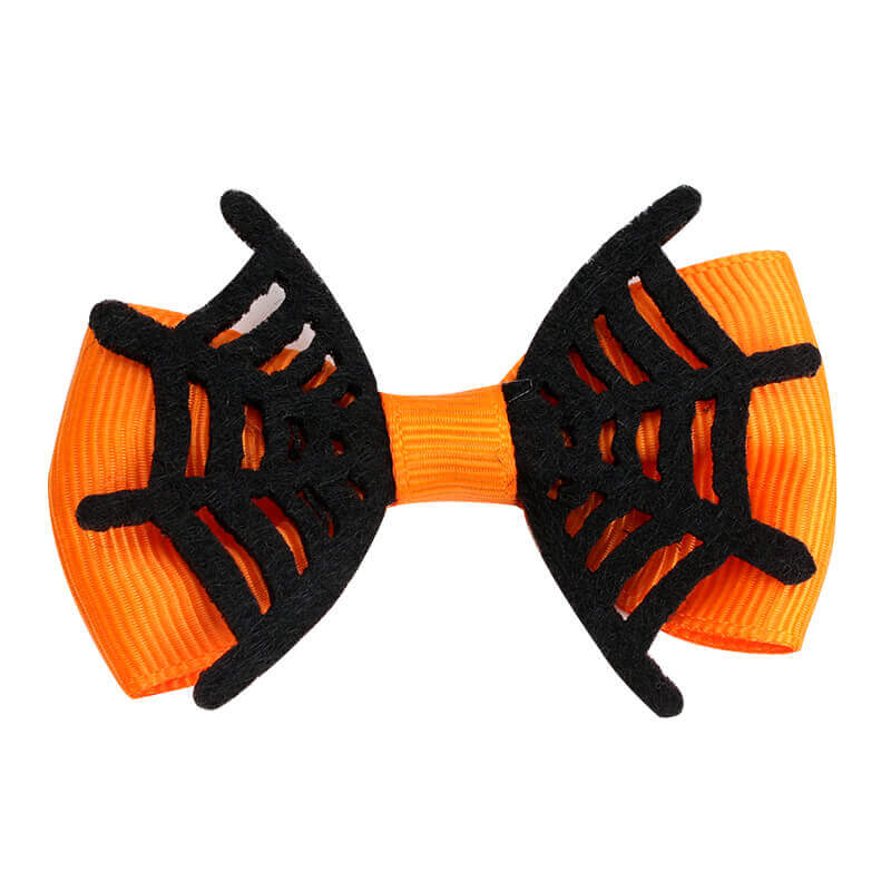 Halloween Cobweb Mini Hair Bows