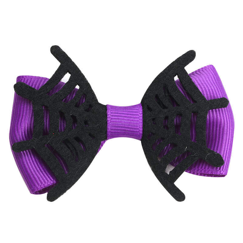 Halloween Cobweb Mini Hair Bows