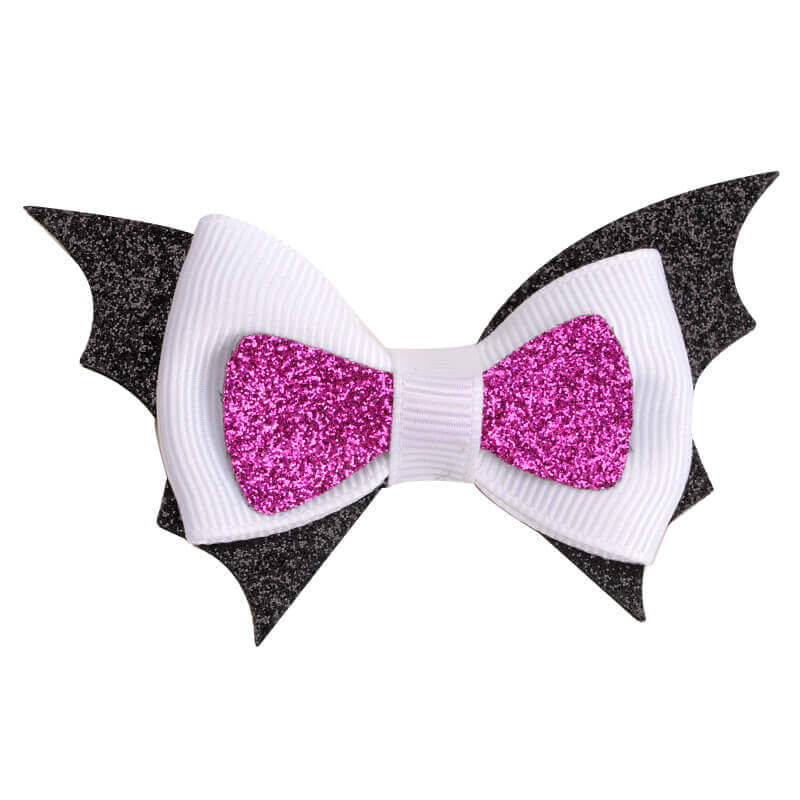 Halloween Bat Bow Hair Clips