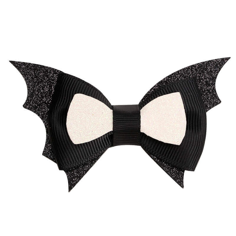 Halloween Bat Bow Hair Clips