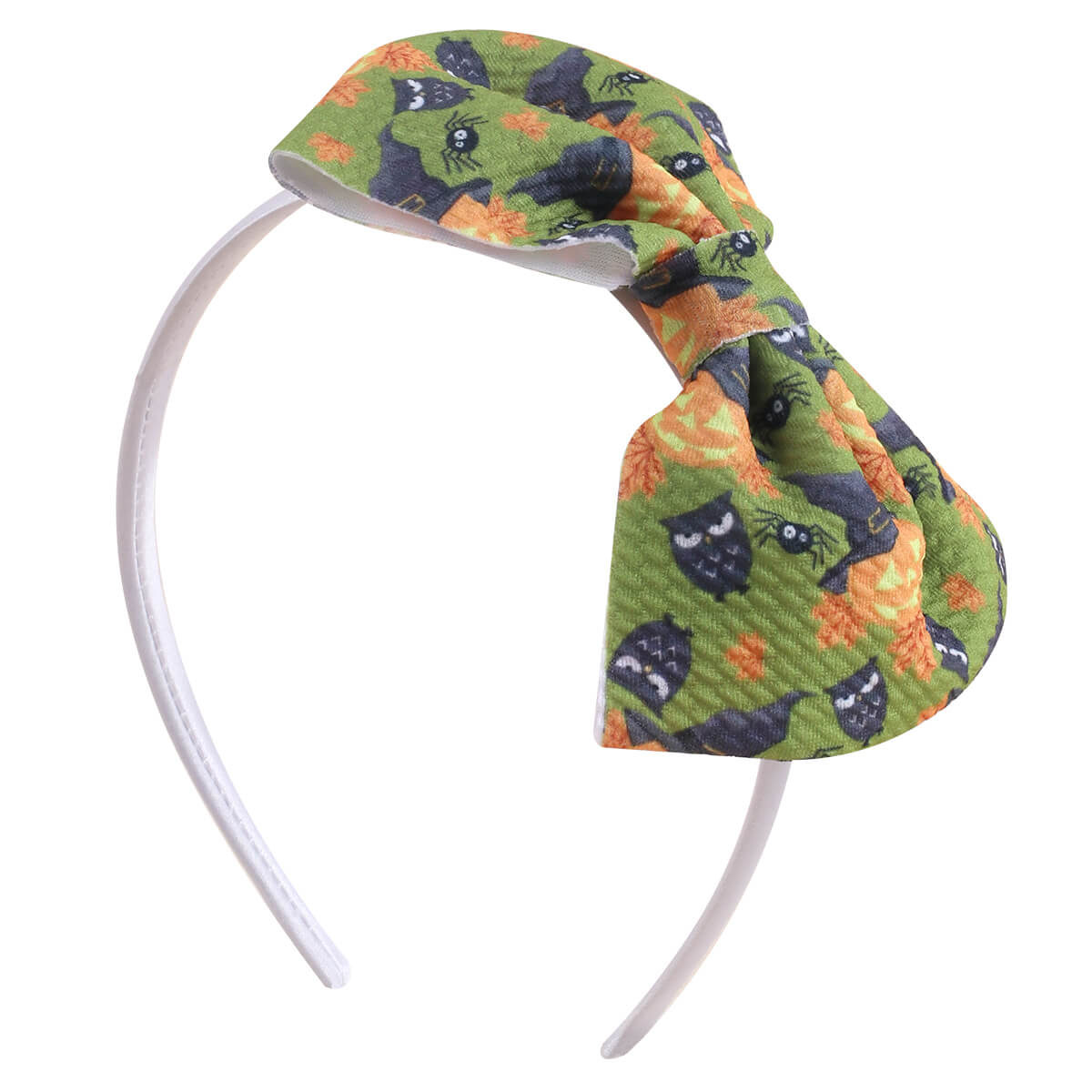 Halloween Bullet Fabric Bow Girl Hair Bands