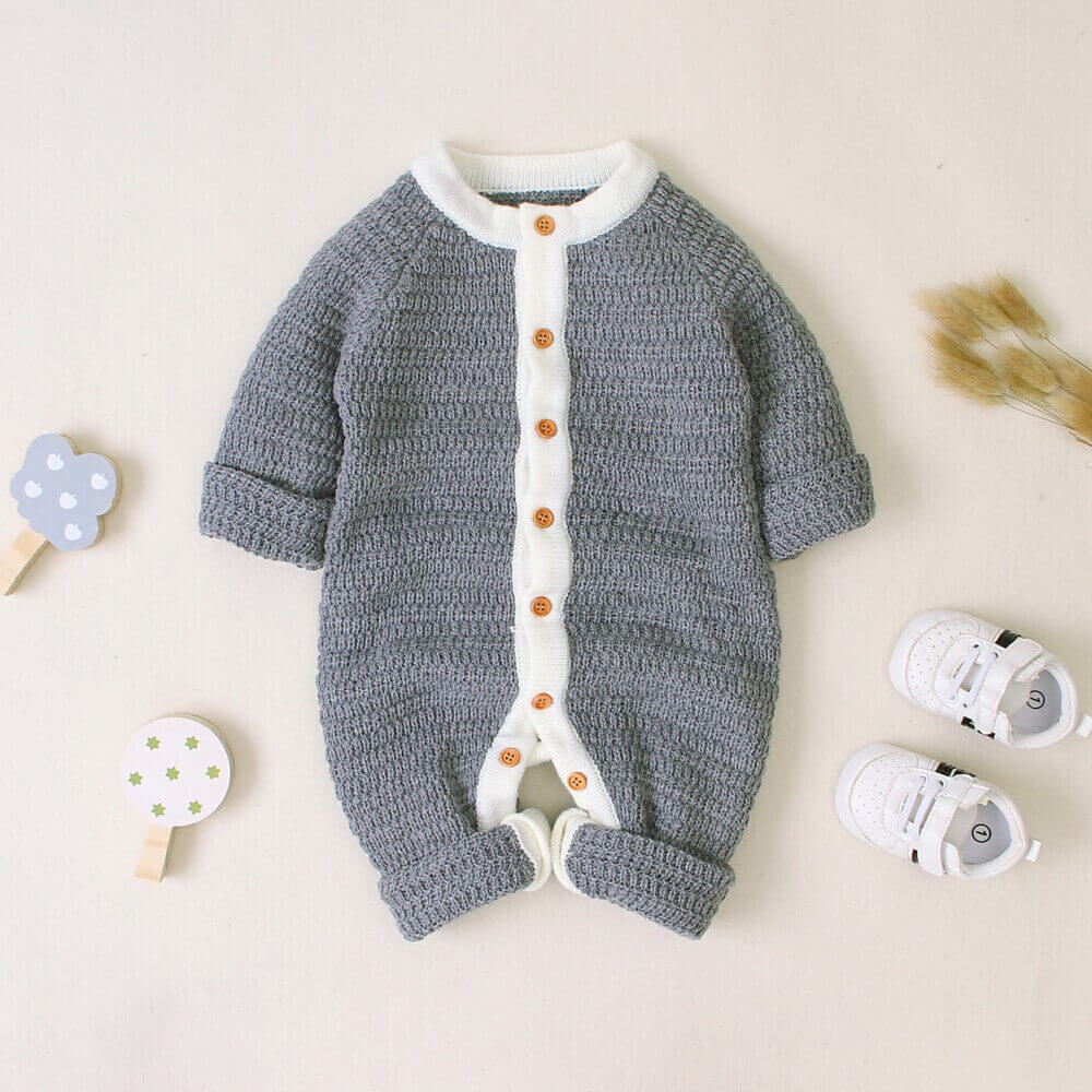 Long Sleeve Baby Romper Crawling Suit