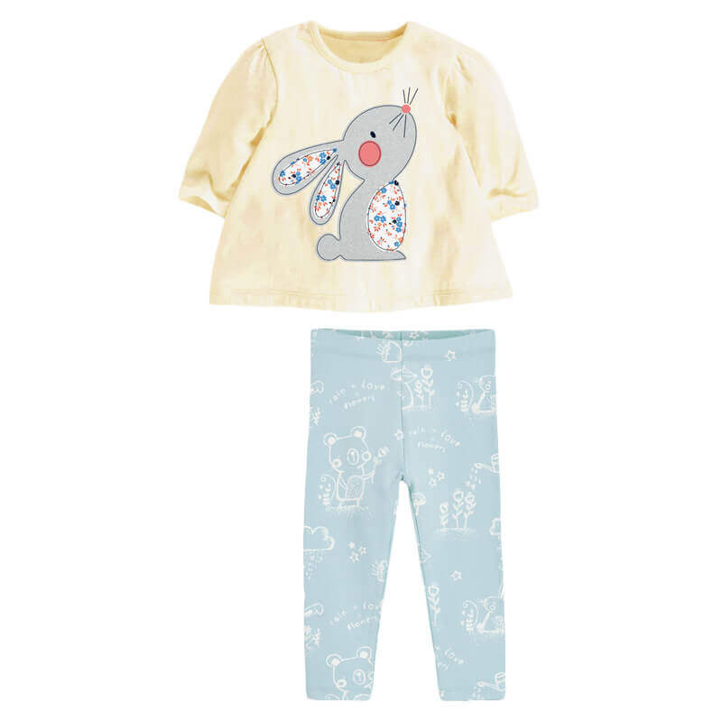 Cartoon Pattern Girl Autumn Suit