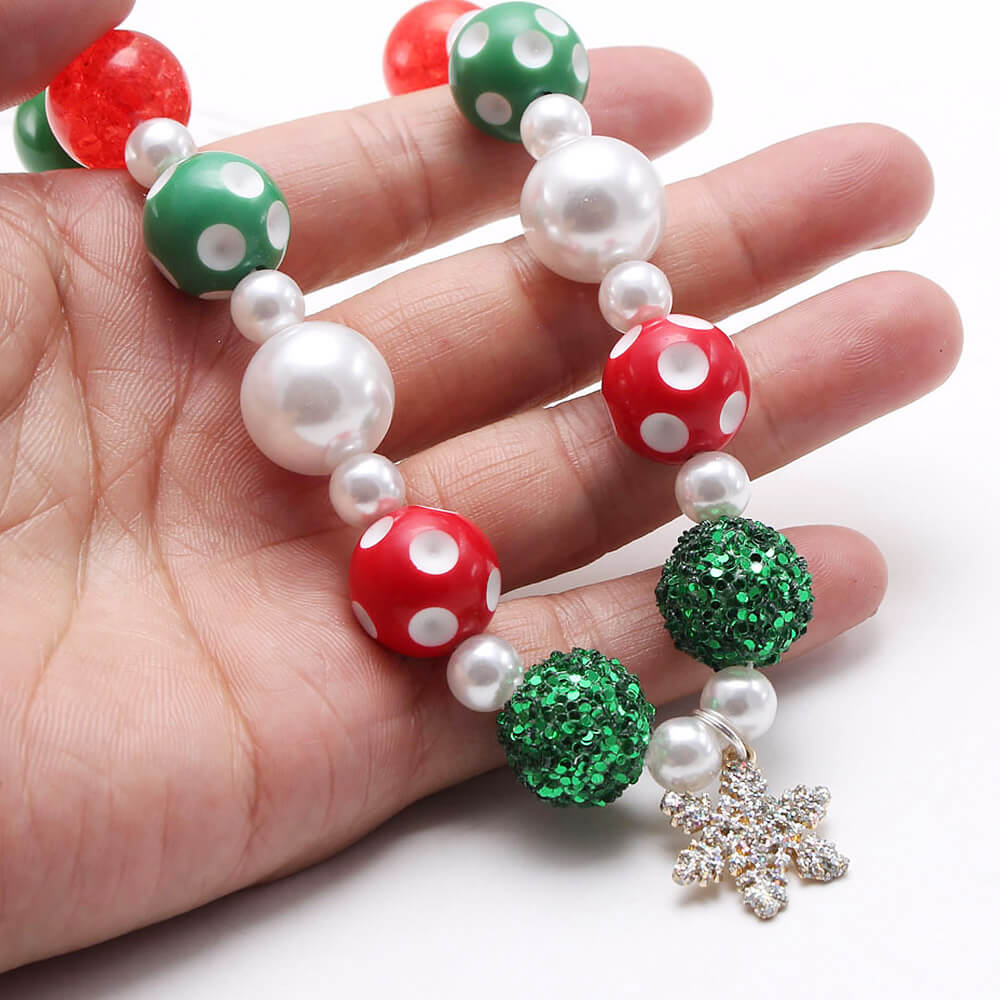 Christmas Snowflake Little Girl Necklace