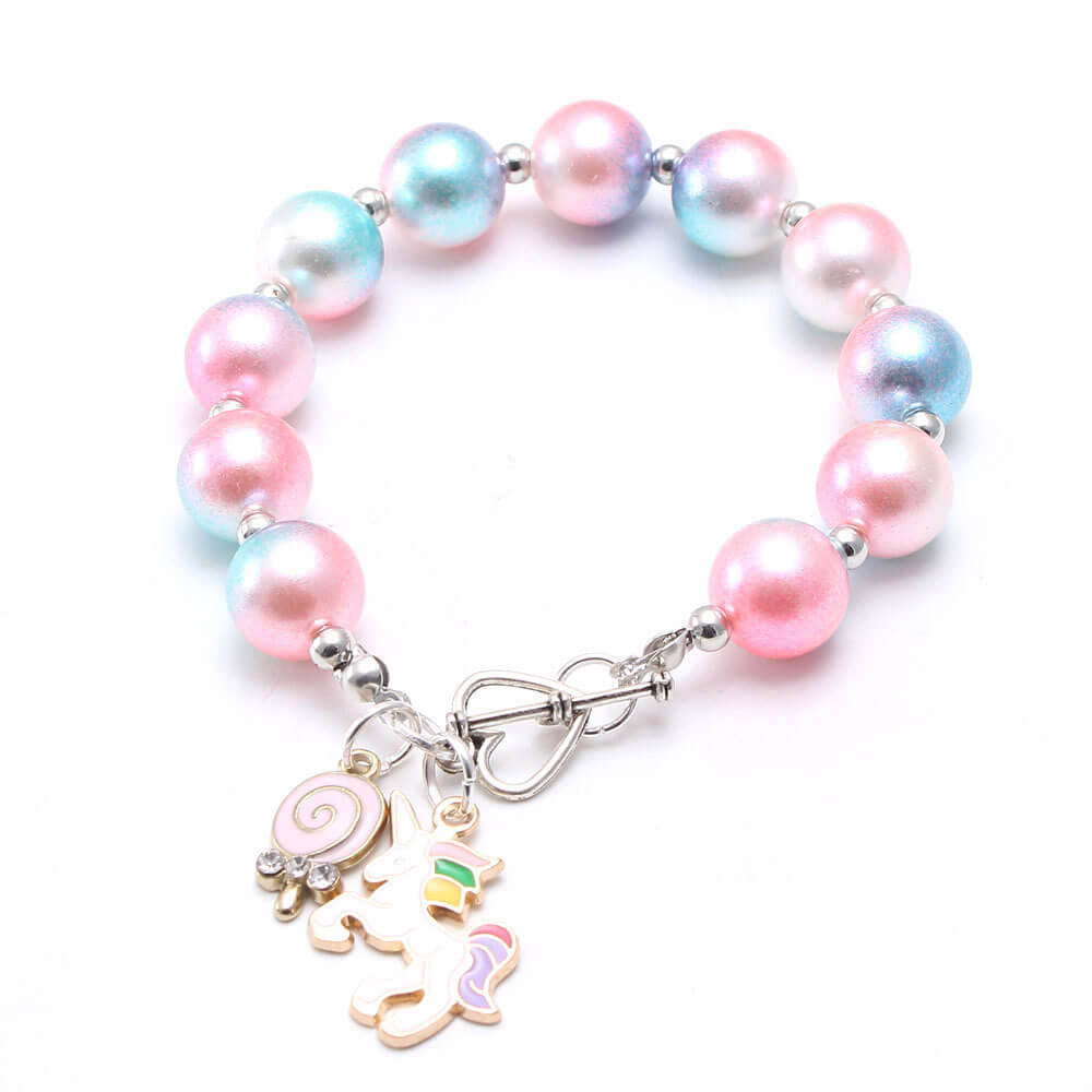 Cartoon Star Unicorn Beads Bracelets