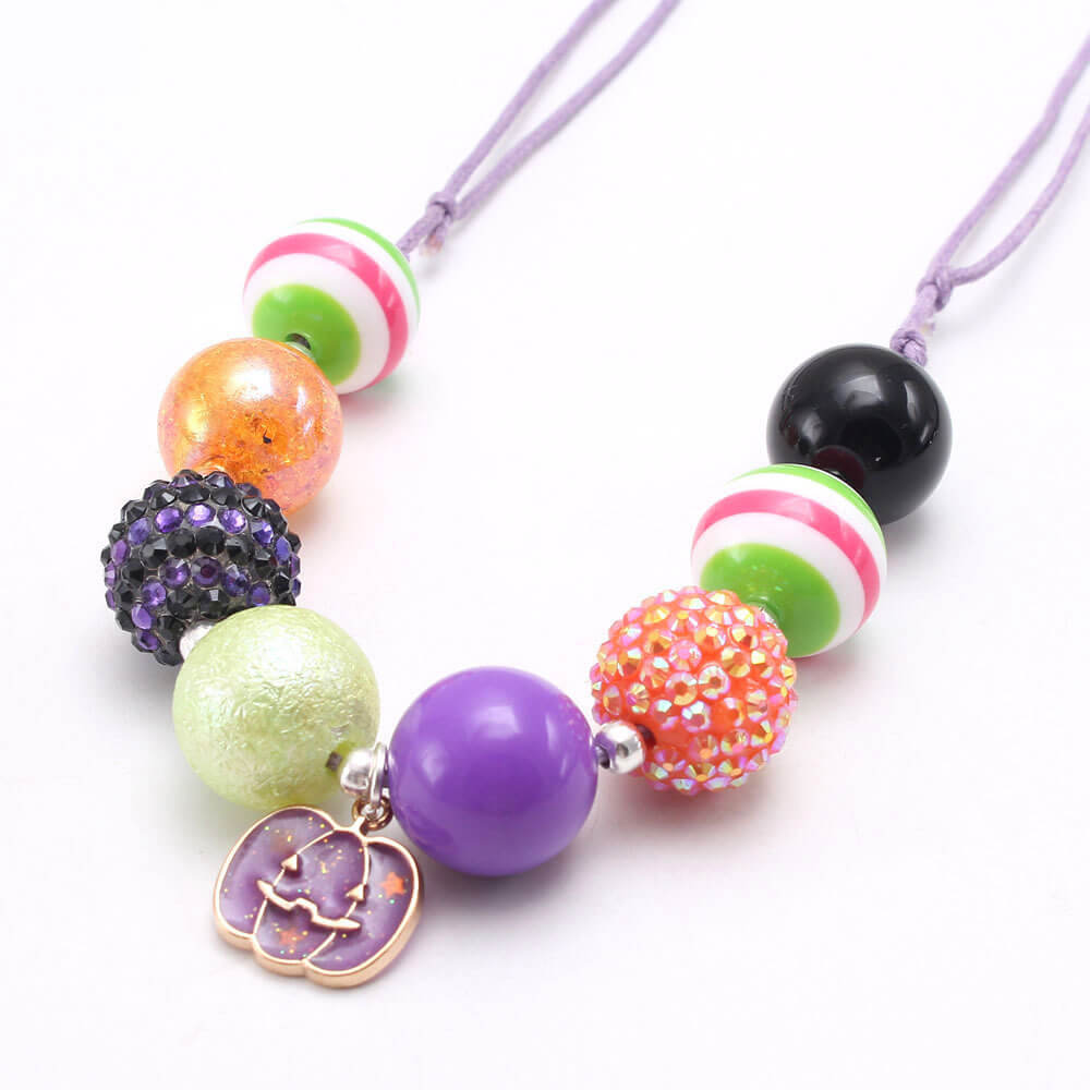 Halloween Pumpkin Pendant Necklace