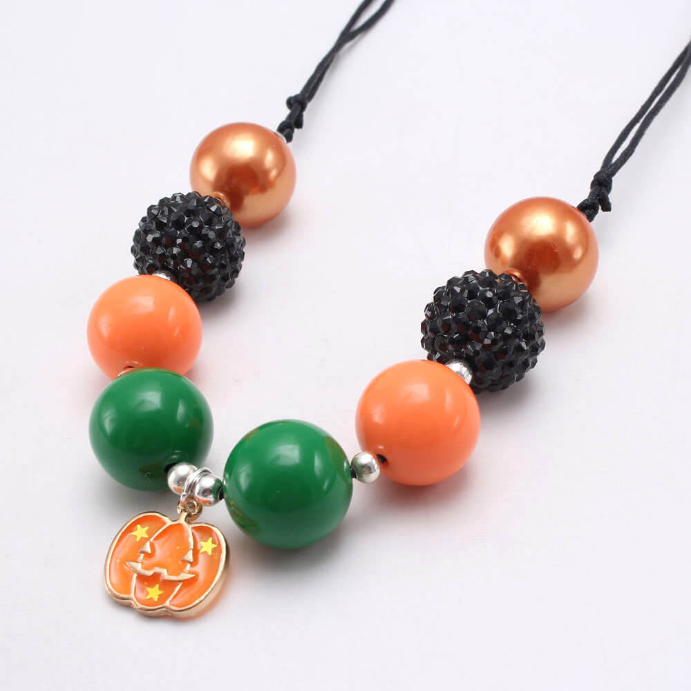 Halloween Pumpkin Pendant Necklace