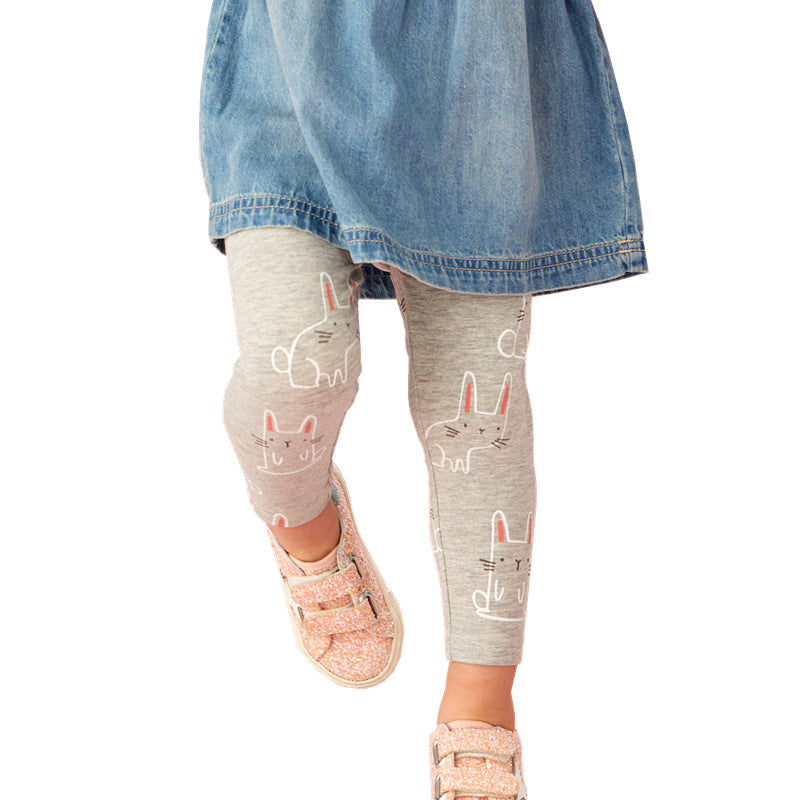 Flower Stripe Girls' Leggings Pants – cnhairaccessories