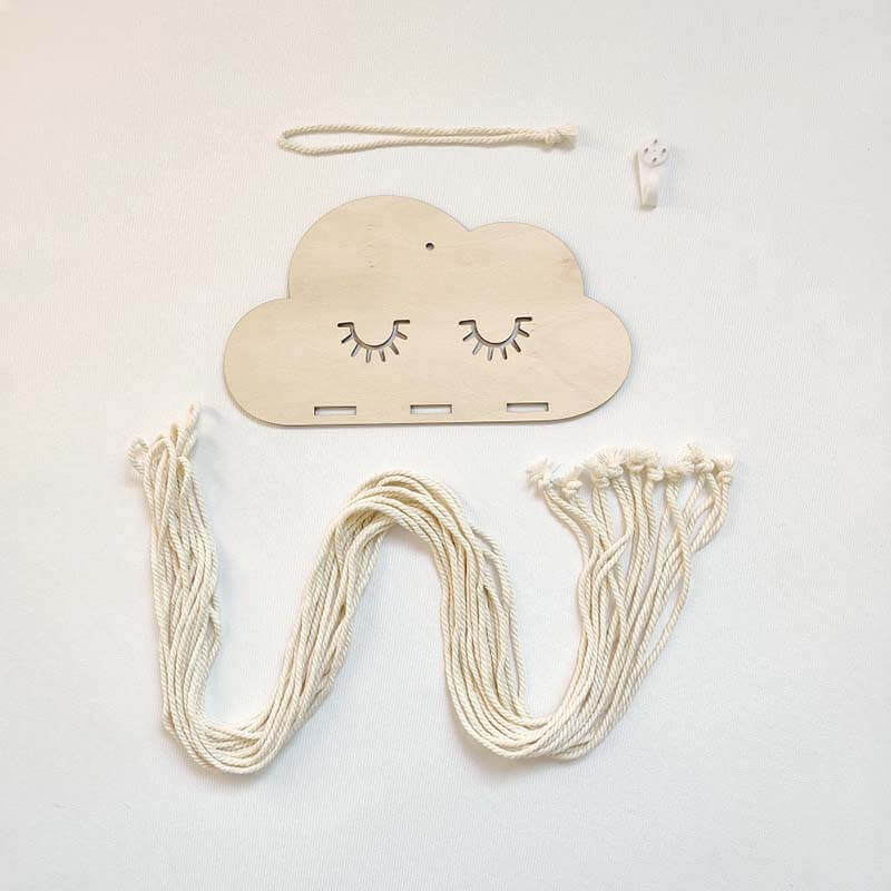 Wooden Cloud Baby Hair Bows Holder