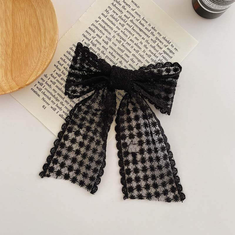 Embroidery Lace Hair Bows