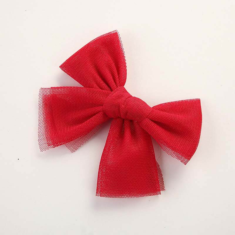 Tulle Mesh Bowknot Princess Hair Clips