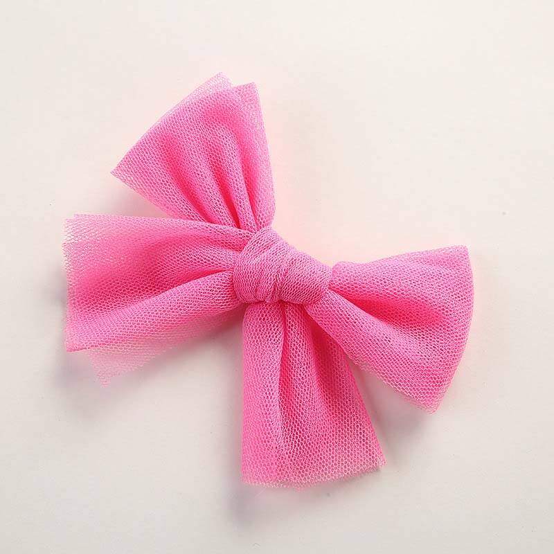 Tulle Mesh Bowknot Princess Hair Clips