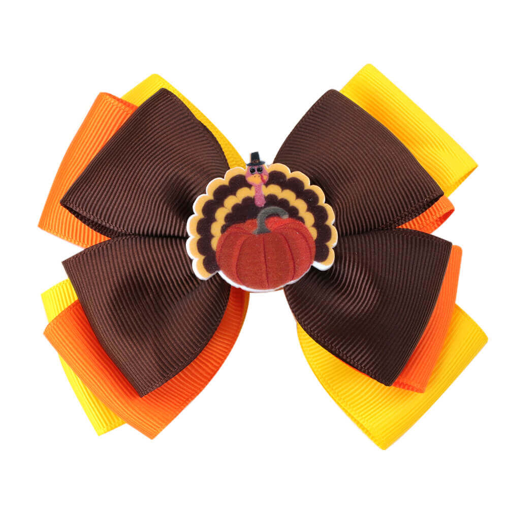  Thanksgiving Turkey Hair Bows