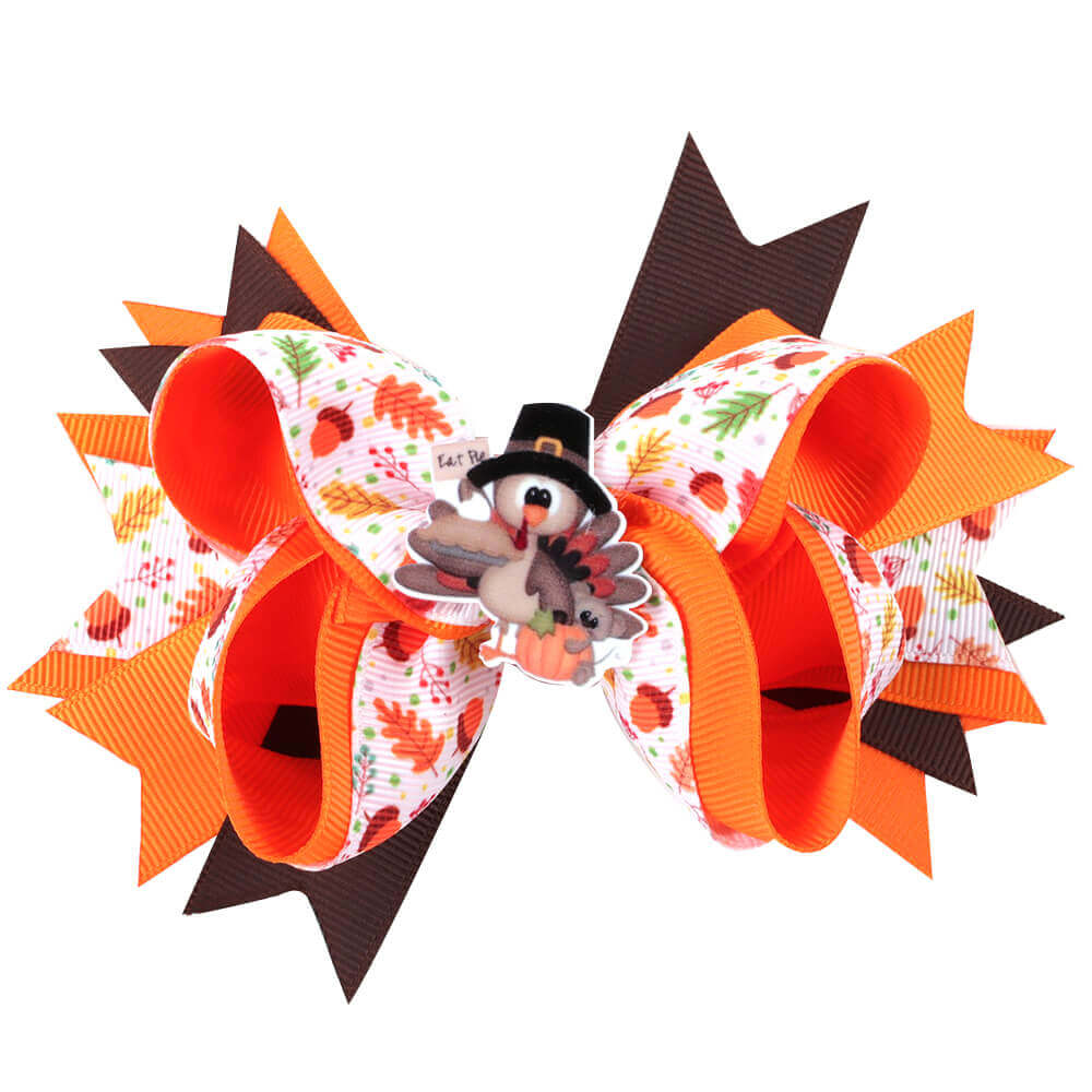  Thanksgiving Turkey Hair Bows