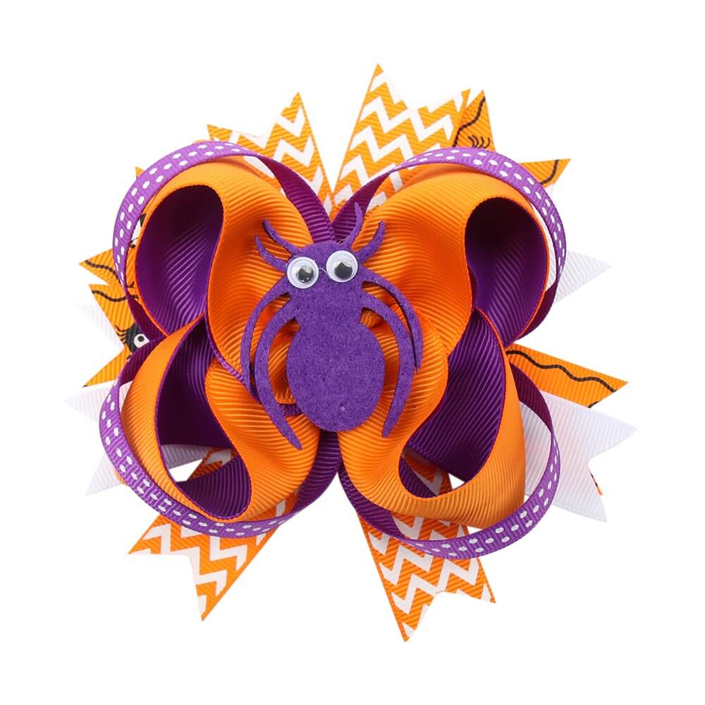 Boutique Halloween Round Hair Bows