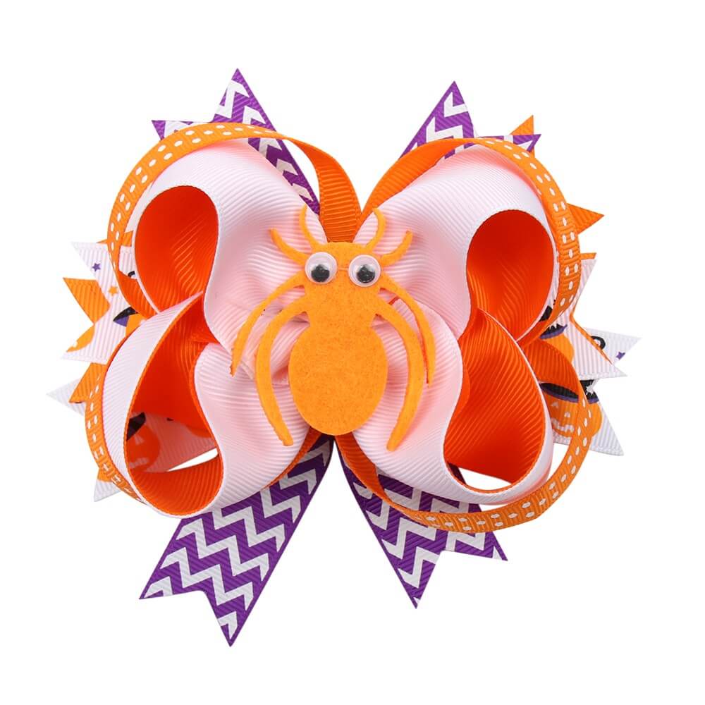 Boutique Halloween Round Hair Bows