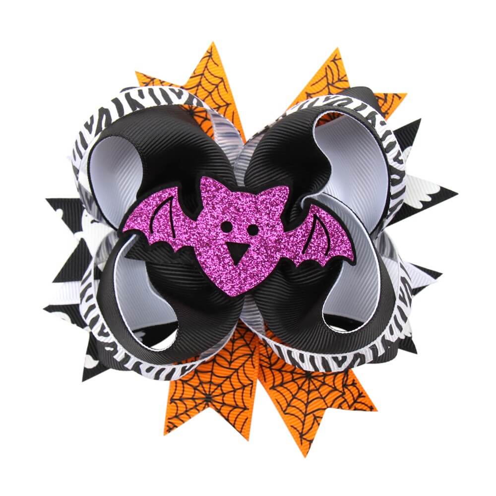 Boutique Halloween Round Hair Bows