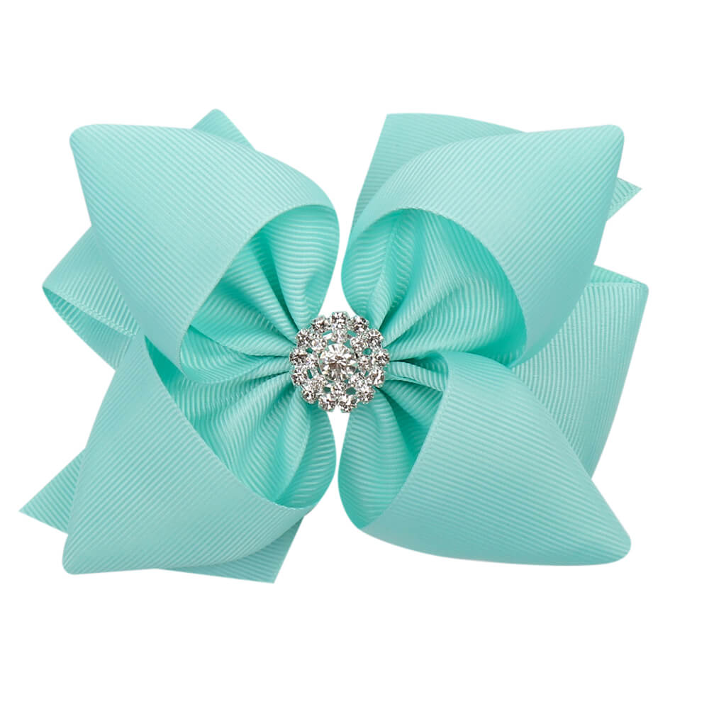 5'' Solid Stacked Rhinestone Hair Bows