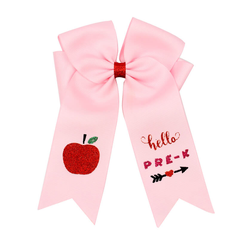 Back to School Cheer Bow with Clip