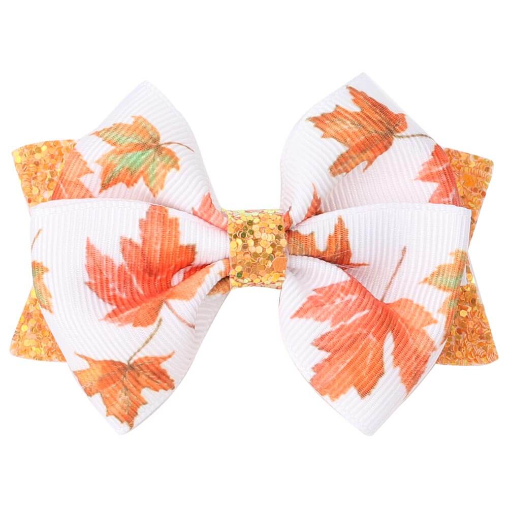 2pcs/set Cute Thanksgiving Hair Clips