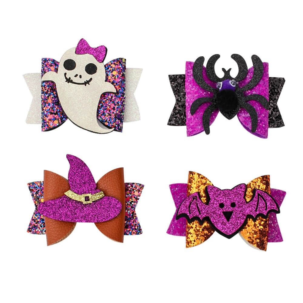 Halloween Purple Hair Clips