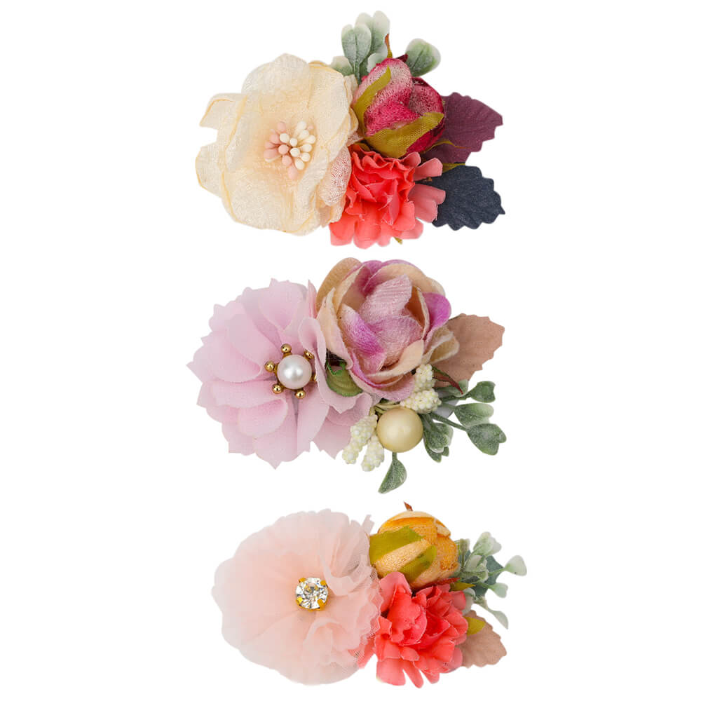 flower hair clips